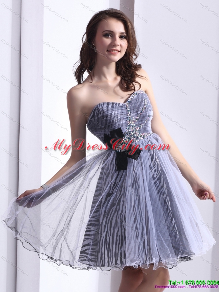 Designer Sweetheart Leopard 2015 Prom Dress with Beading