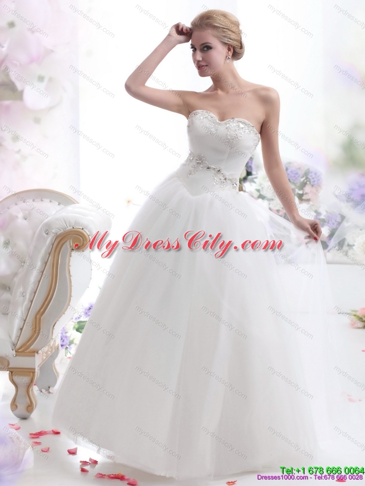 2015 Maternity Sweetheart Wedding Dress with Paillette