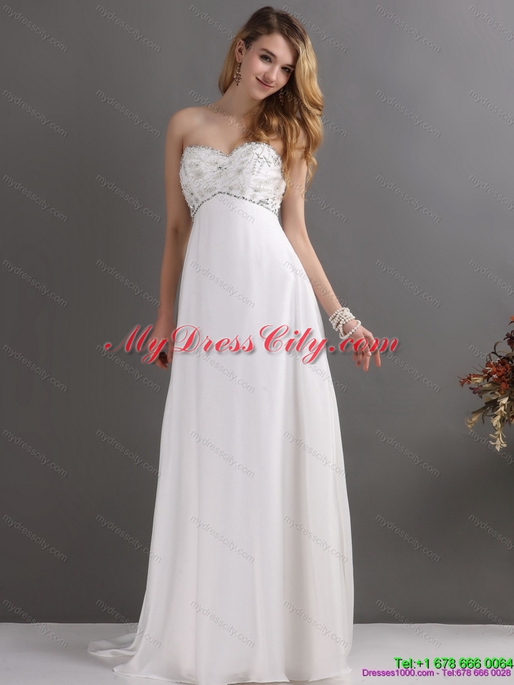 Maternity Sweetheart Wedding Dress with Beading for 2015