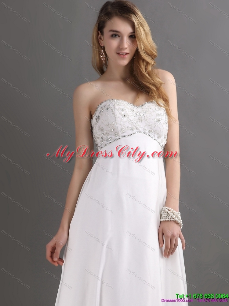 Maternity Sweetheart Wedding Dress with Beading for 2015