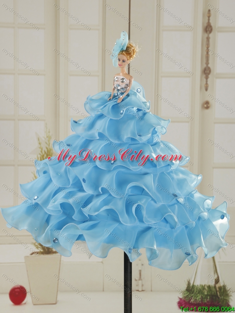 Cheap Sweetheart Teal Quinceanera Dresses with Appliques and Ruffles