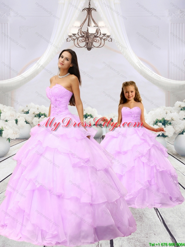 New Arrival Beading and Ruching Pink Princesita Dress for 2015