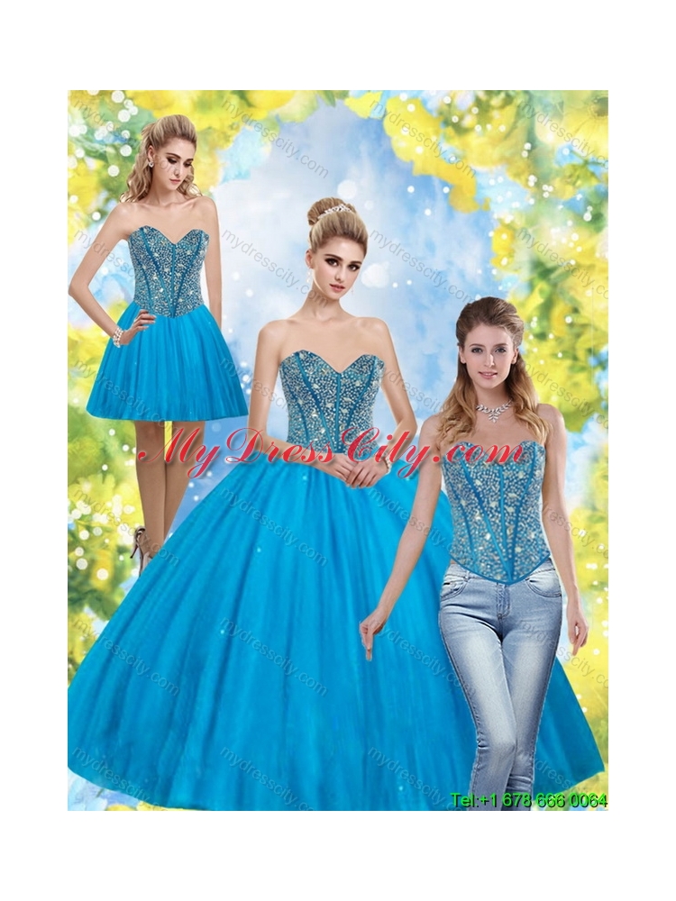 Perfect Beading Sweetheart Quinceanera Dresses for 2015
