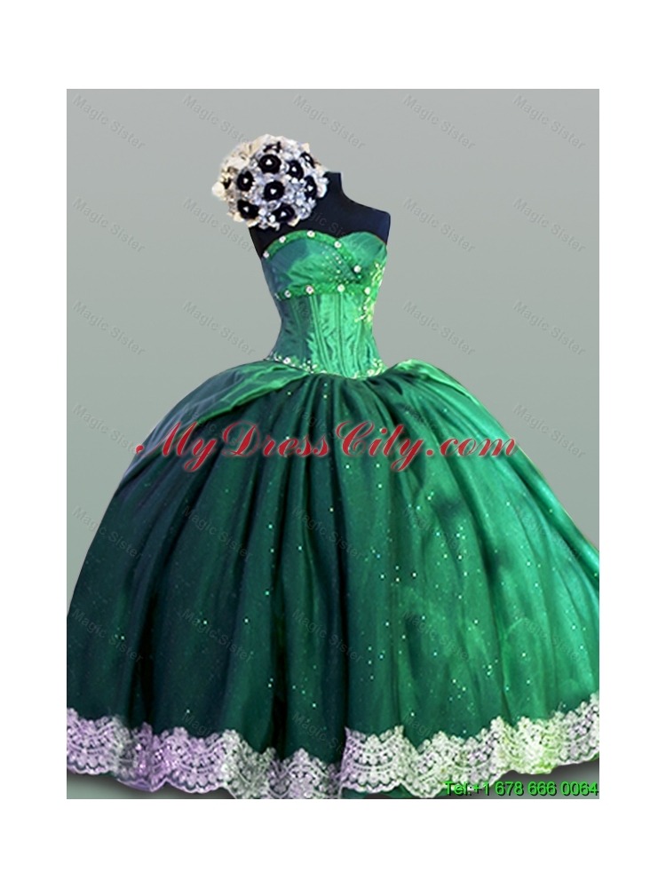 Sweetheart Lace Quinceanera Dresses in Taffeta for 2015