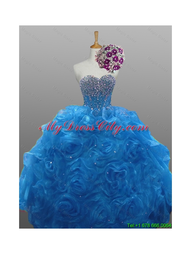 Wonderful Beaded Quinceanera Gowns in Organza for 2015 Fall