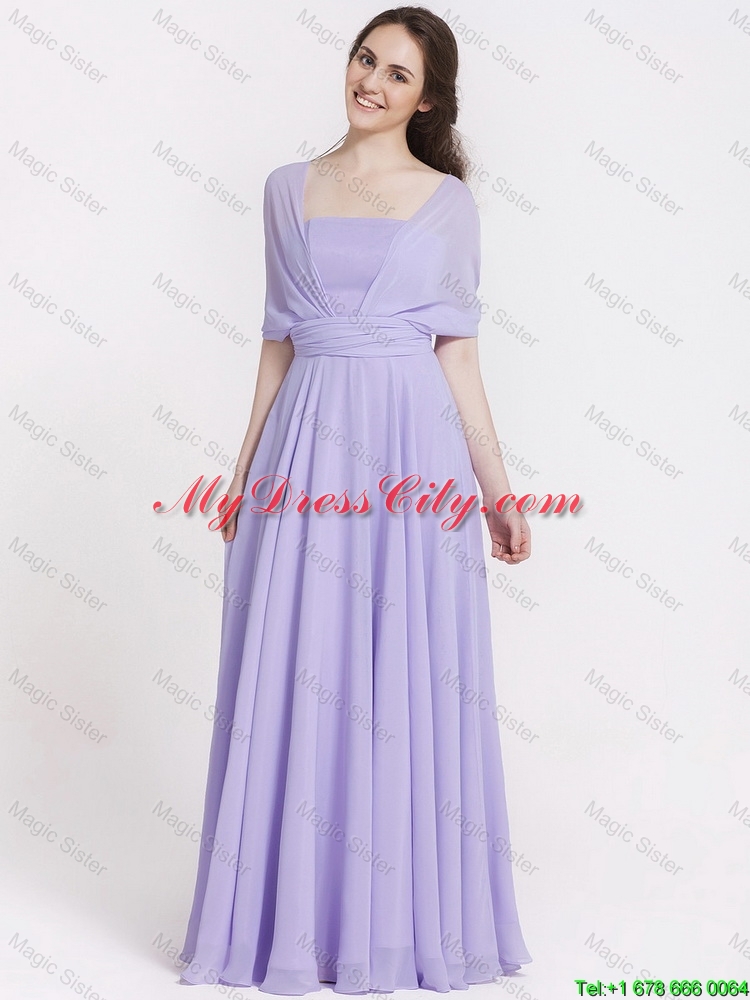 2016 Summer Beautiful Ruching Lavender Prom Dresses in Lavender