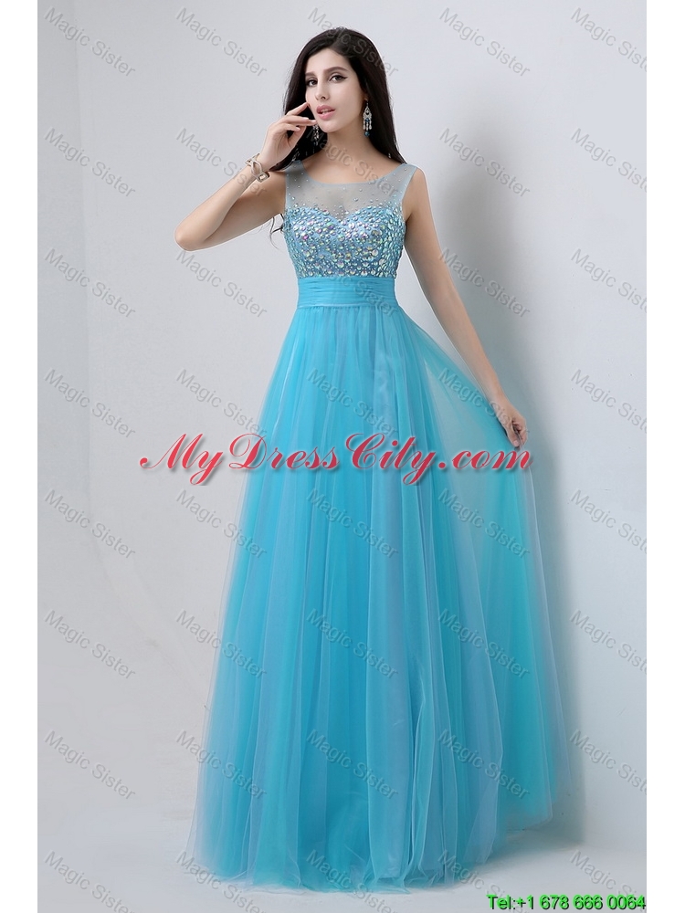 Best Selling Sweetheart Tulle Prom Dresses with Beading