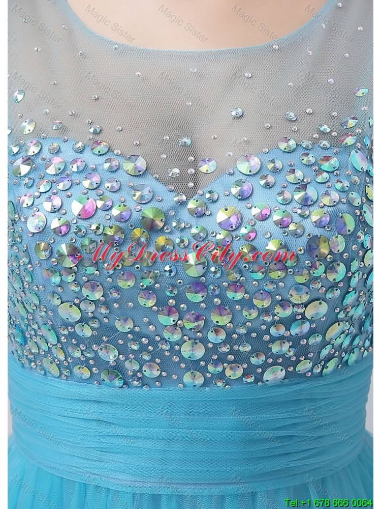 Best Selling Sweetheart Tulle Prom Dresses with Beading