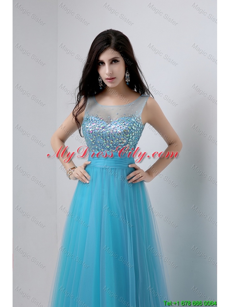 Best Selling Sweetheart Tulle Prom Dresses with Beading