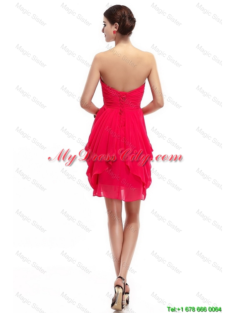 Fashionable Hand Made Flowers Prom Dresses with Sweetheart