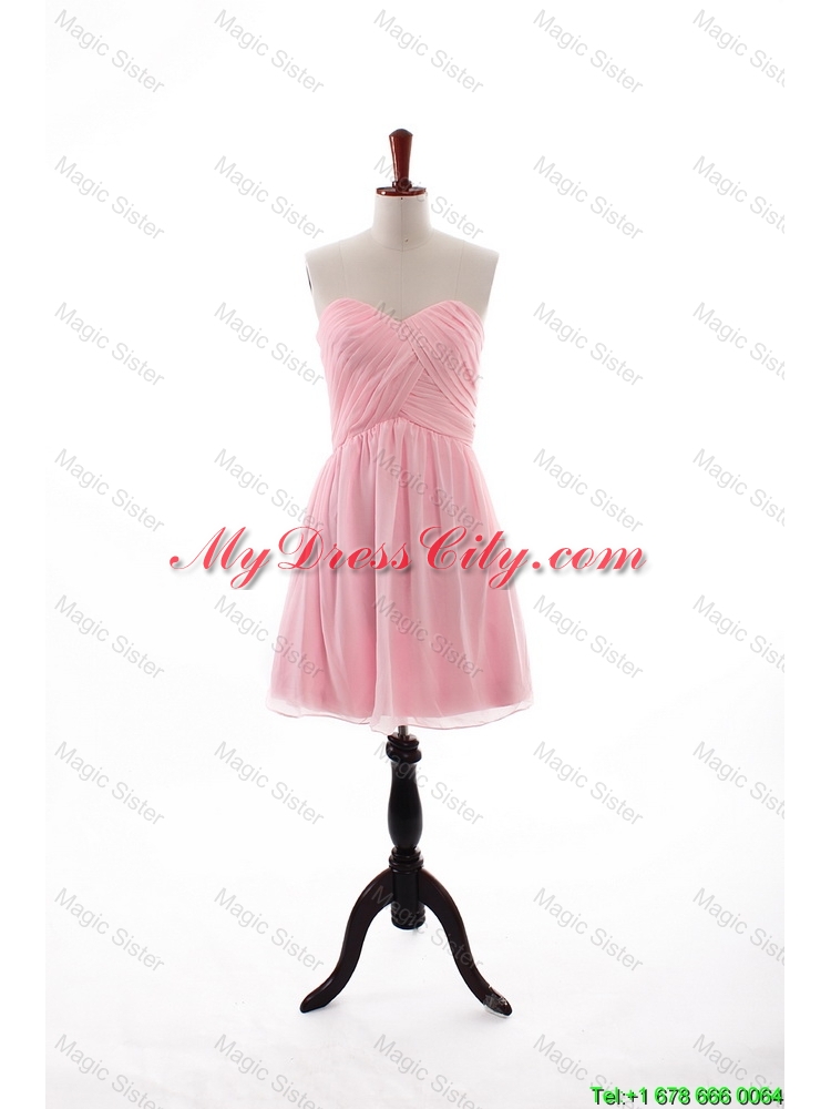 Custom Made Empire Sweetheart Prom Dresses with Ruching