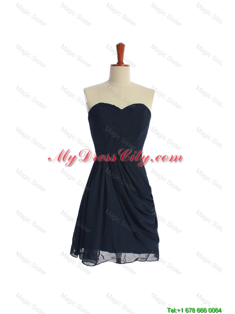 Custom Made Empire Sweetheart Prom Dresses with Ruching