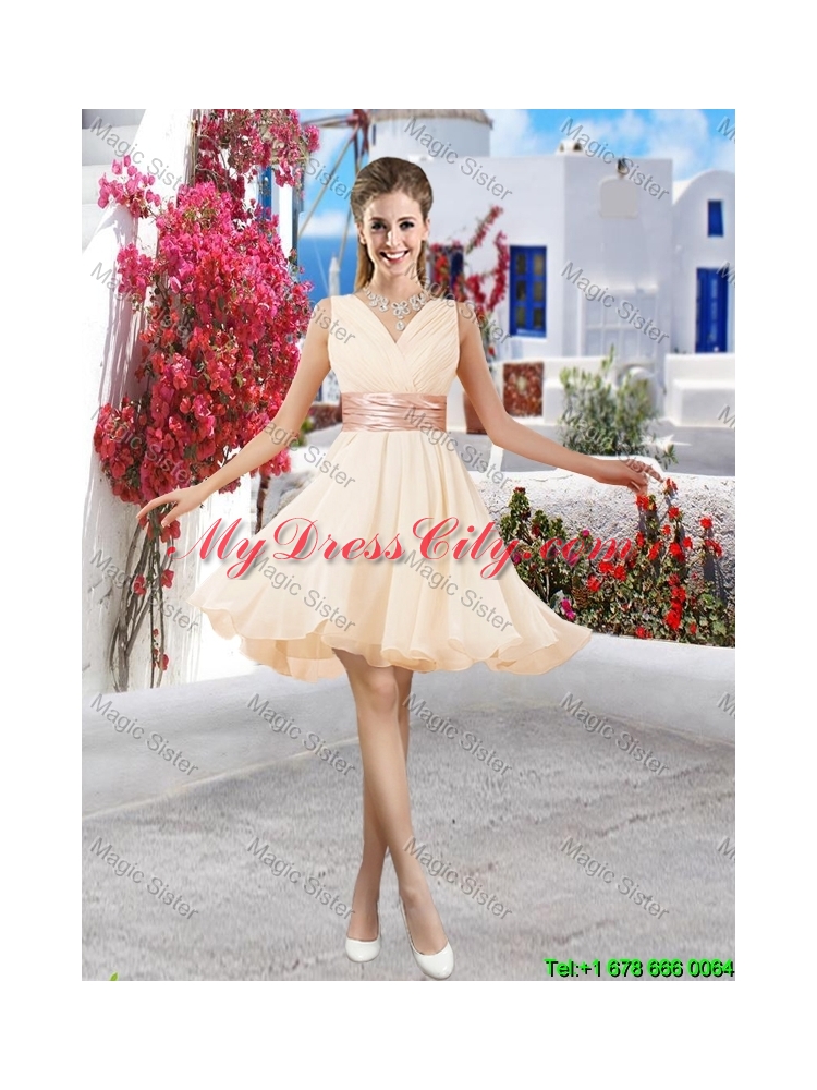 Discount V Neck Short Prom Dresses in Royal Blue