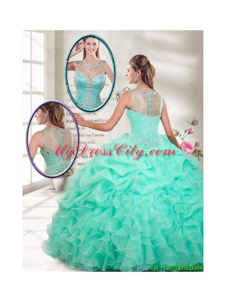 2015 Winter Classical Ball Gowns Mini Quinceanera Gowns with Beading