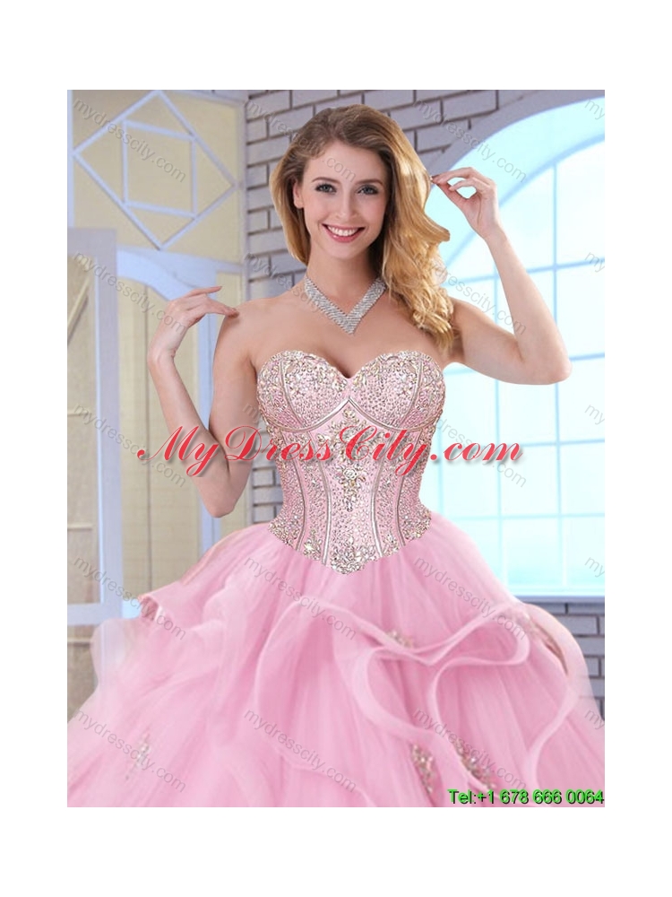 Elegant Sweetheart Lace Up Quinceanera Dresses with Beading