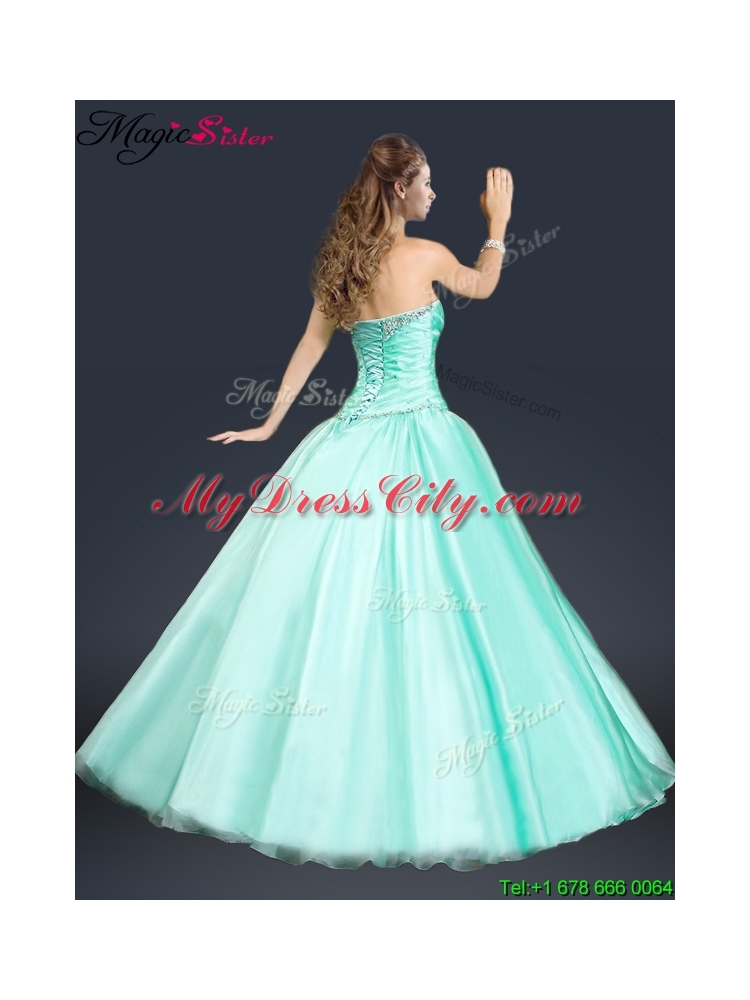 2016 Perfect Sweetheart Beading Prom Dress in Apple Green
