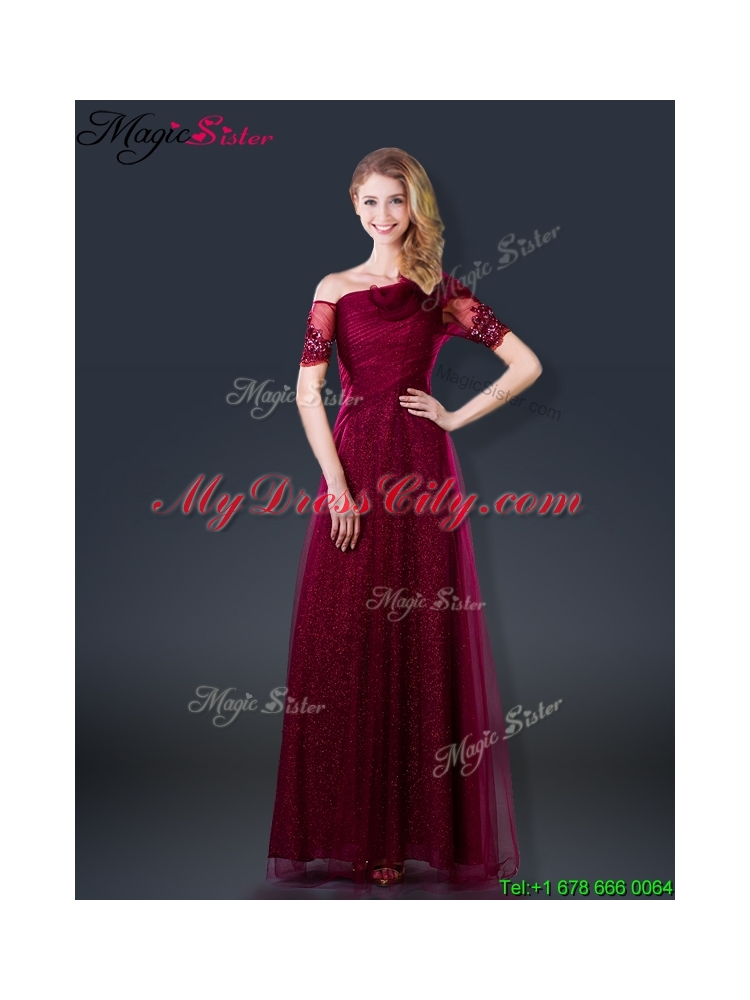 Perfect Empire Appliques Prom Dresses with Asymmetrical