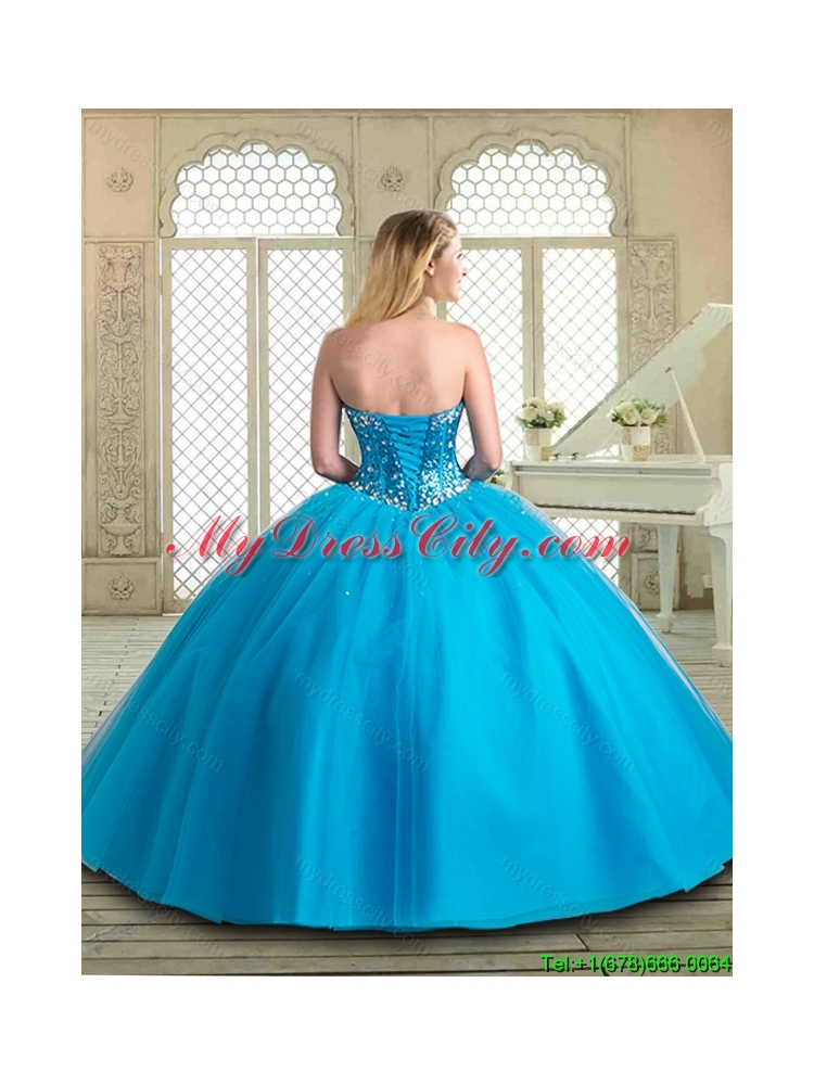 2016 Pretty Sweetheart Quinceanera Gowns with Beading