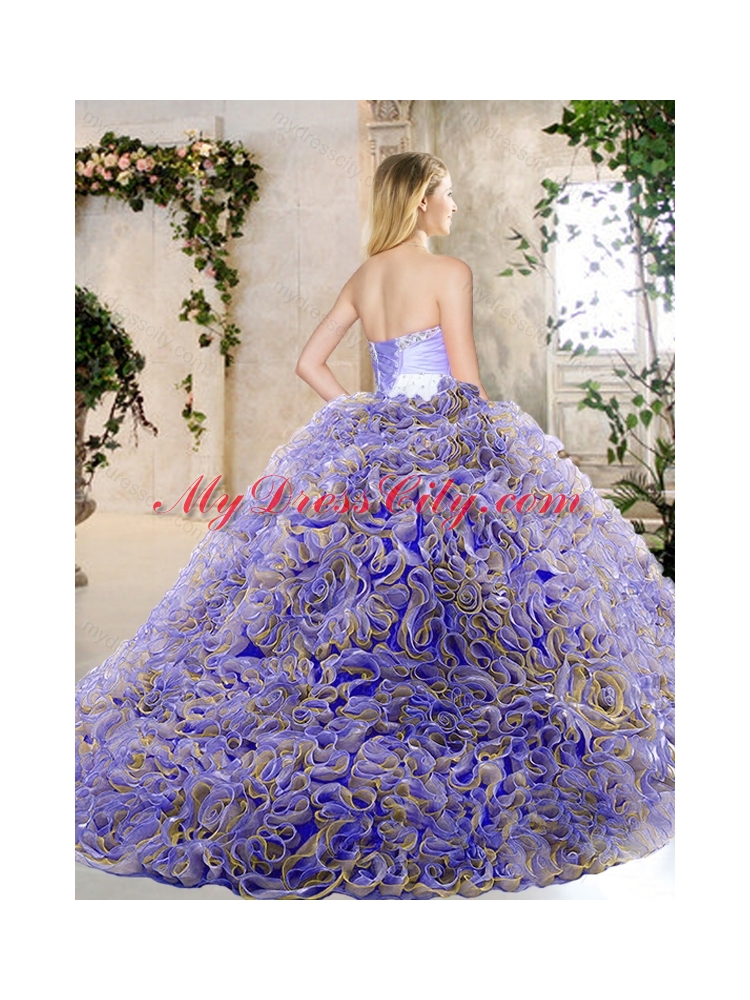 2016 New Style Sweetheart Quinceanera Dresses with Beading and Ruffles