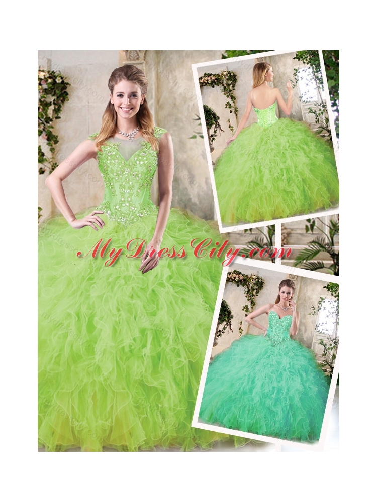 Latest Sweetheart Sweet 16 Dresses with Appliques and Ruffles