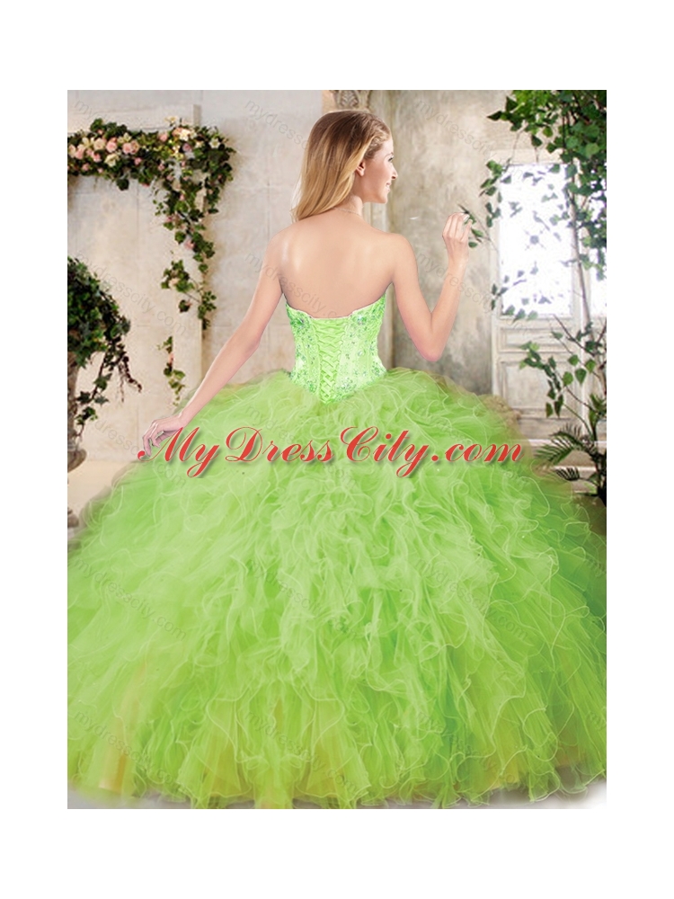 Latest Sweetheart Sweet 16 Dresses with Appliques and Ruffles
