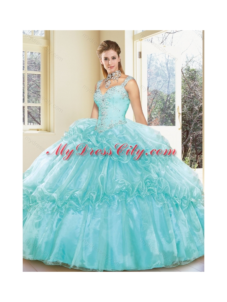 Pretty Zipper Up Quinceanera Dresses with Beading