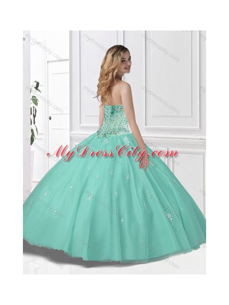 2016 Spring Pretty Ball Gown Beading Princesita with Quinceanera Dress