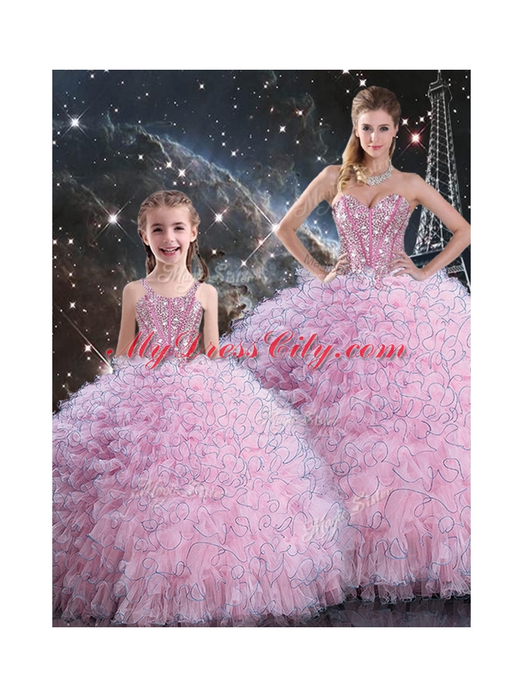 2016 Beautiful Princesita with Quinceanera Dress with Beading and Ruffles