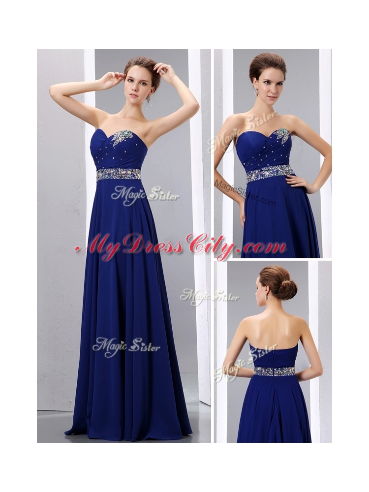 Beautiful Empire Sweetheart Prom Dress with Beading
