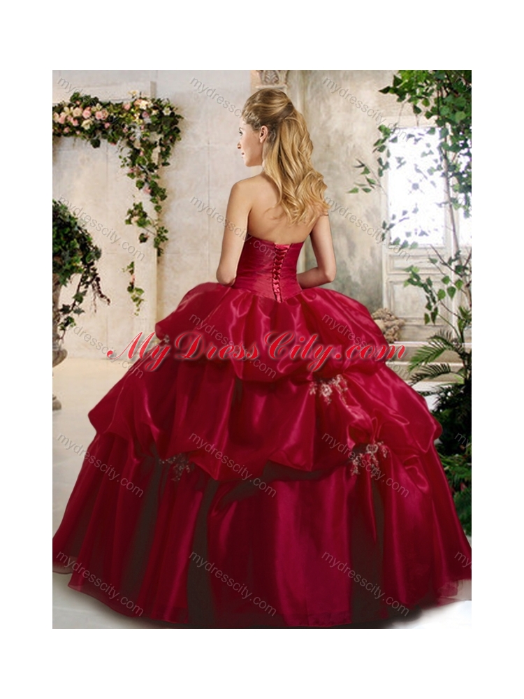 Beautiful Ball Gown Quinceanera Dresses with Beading and Pick Ups