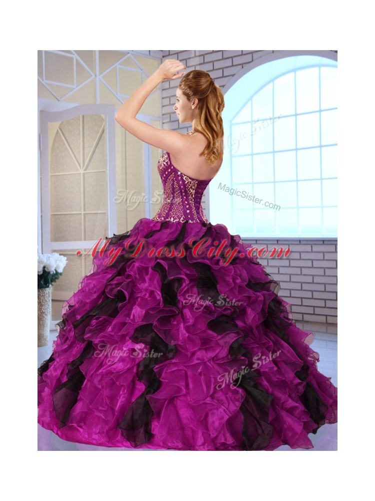 Most Popular Sweetheart Quinceanera Dresses with Appliques and Ruffles