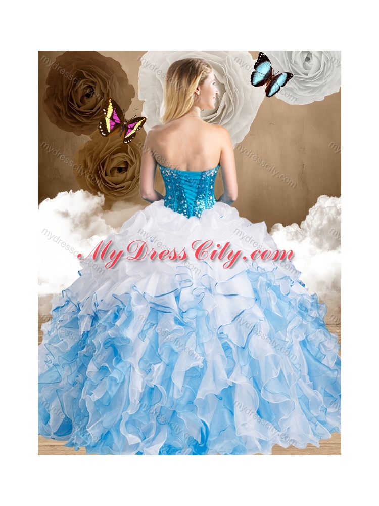 New Style Multi Color Quinceanera Dresses with Beading and Ruffles