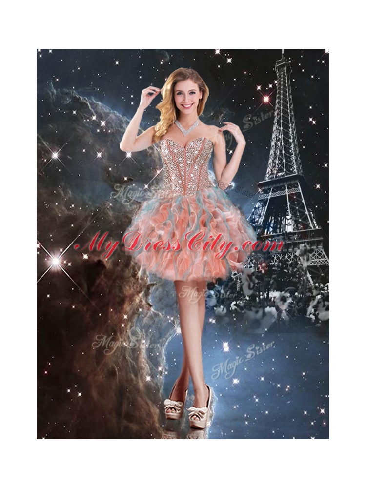 2016 Fashionable Ball Gown Sweetheart Detachable Sweet 16 Gowns for Fall