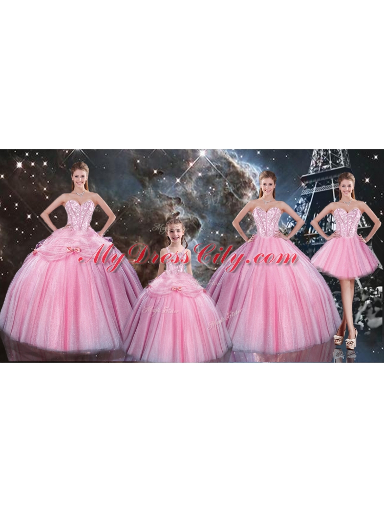 Gorgeous Sweetheart Quinceanera Dresses and Lovely Straps Mini Quinceanera Dresses and Beautiful Beading Short Dama Dresses