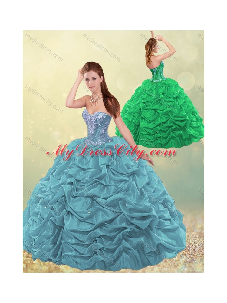 Latest Beaded and Bubble Quinceanera Dress in Red