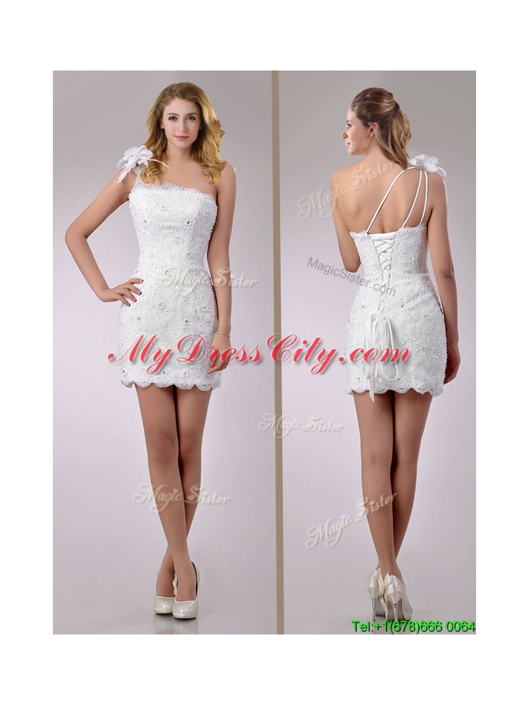 Gorgeous High Low Beaded and Ruffled Wedding Dress with Detachable Skirts