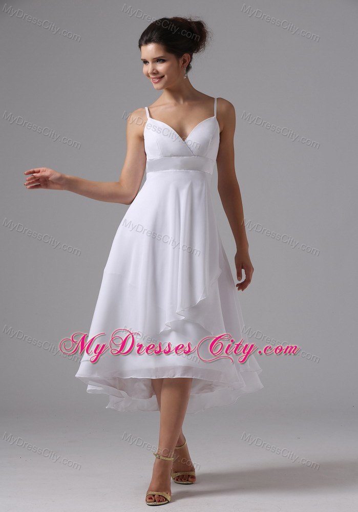 Summer tea length bridesmaid dresses
