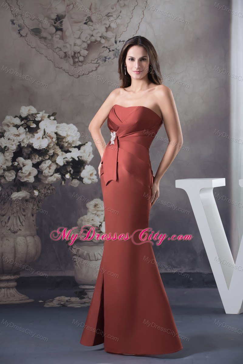 Brand New Trumpet Long Strapless Appliques Prom Dress