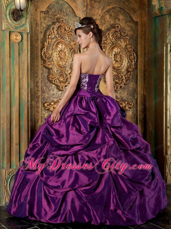 Purple Straplesss Quinceanera Dress with Jacket