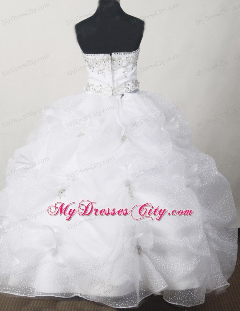 Snow White Beauty Pageants Dresses Embellished Pick-ups