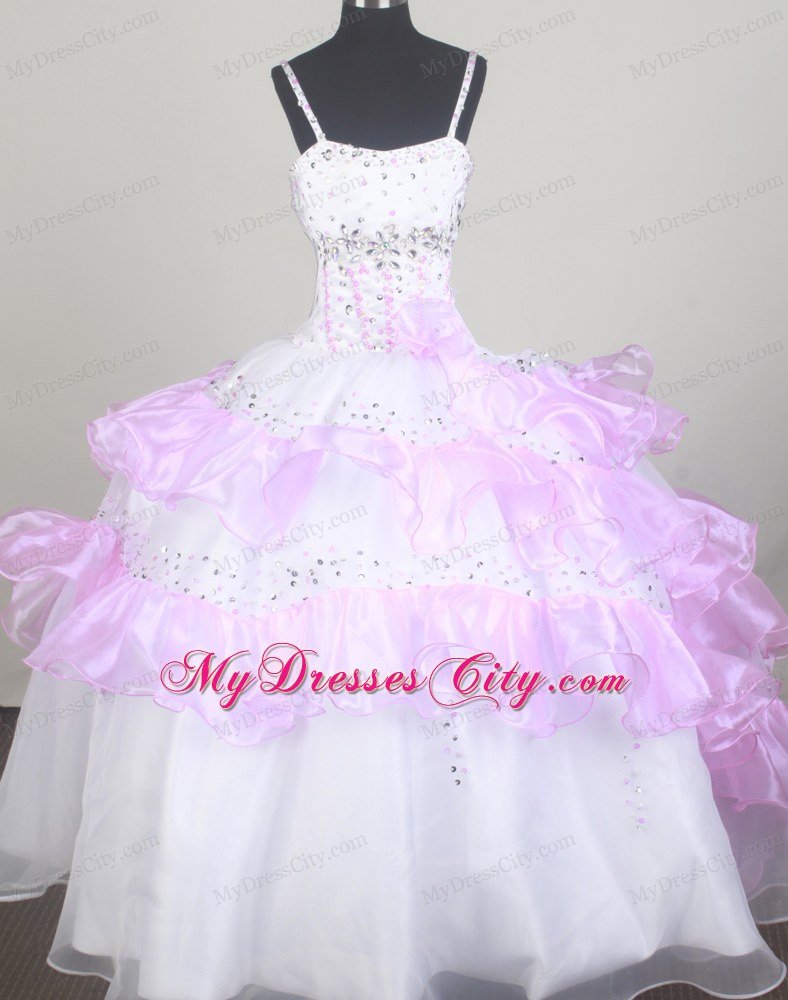 Pageant Dresses for Little Girls With Beading and Ruffled Layers