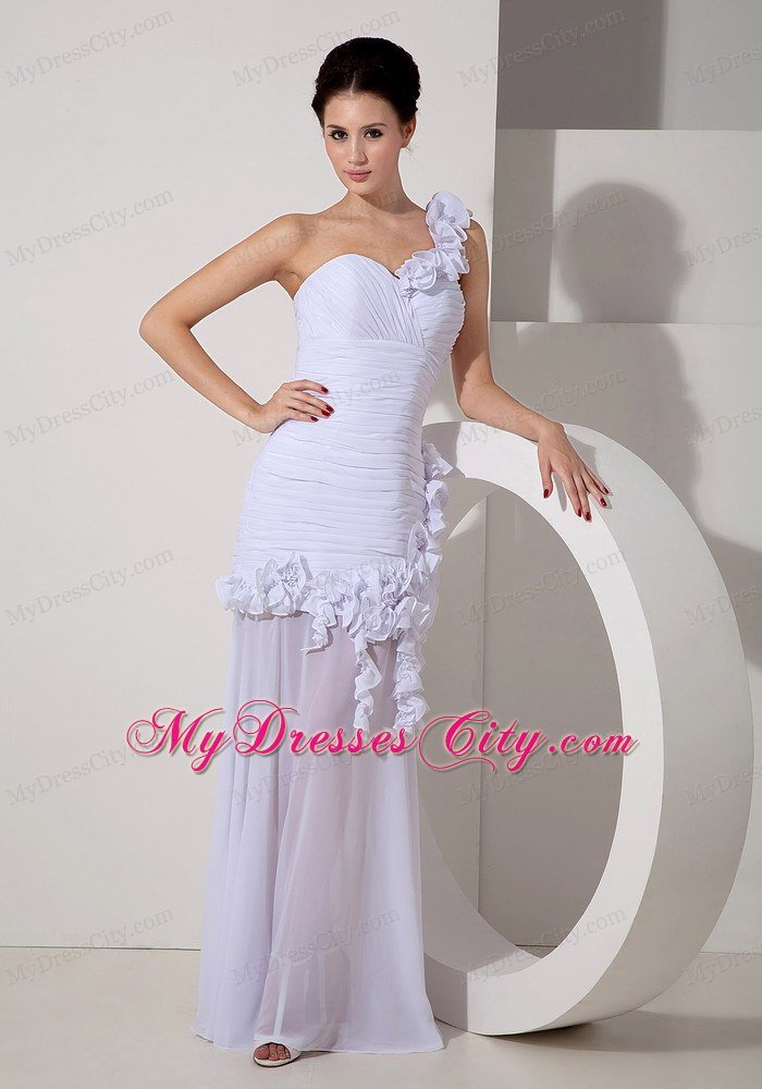 Sweetheart Asymmetrical Ruched Bridal Gown with Detached Hemline
