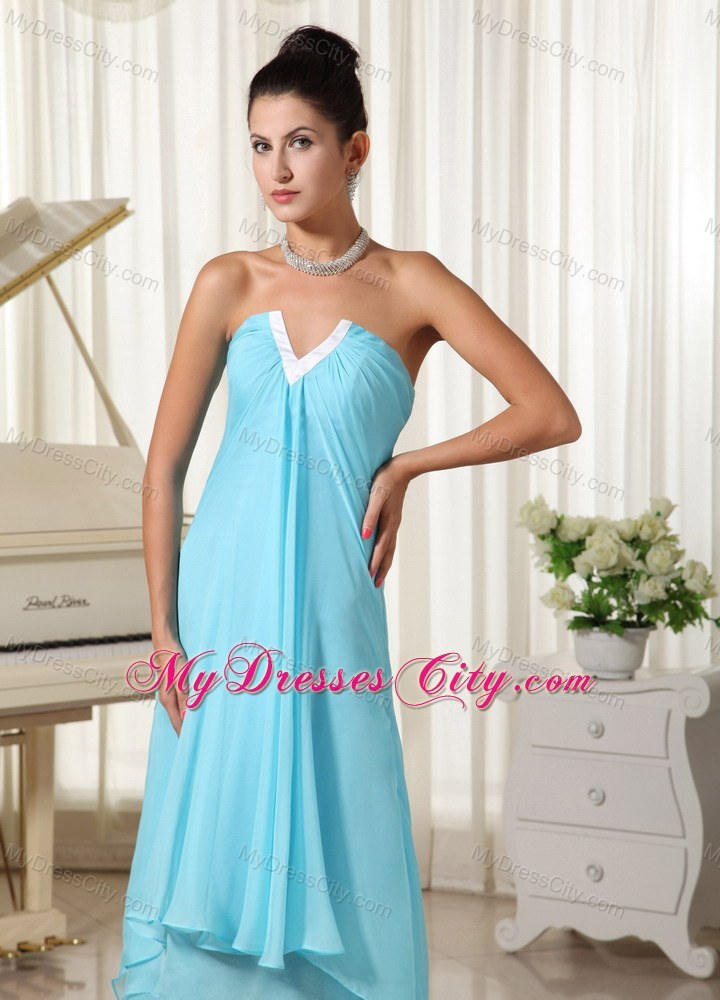 High-low Layered Chiffon Baby Blue 2013 Prom Homecoming Dresses
