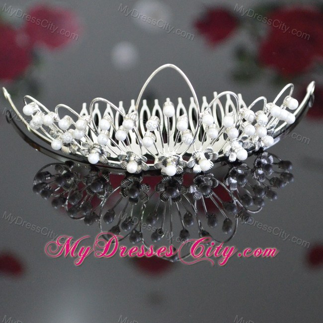 Imitation Pearls Decorate Beautiful Tiara
