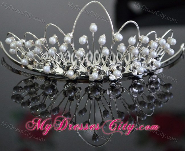 Imitation Pearls Decorate Beautiful Tiara
