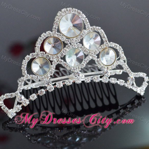 Custom Made Tiara With Beaded Decorate