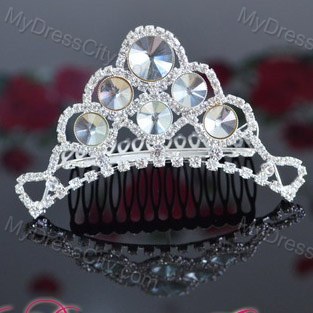 Custom Made Tiara With Beaded Decorate