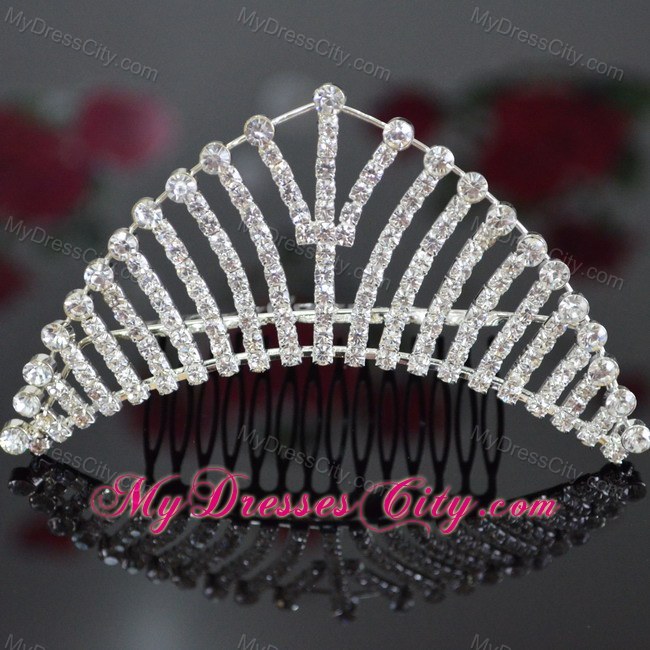 Lovely Alloy With Rhinestone Tiara