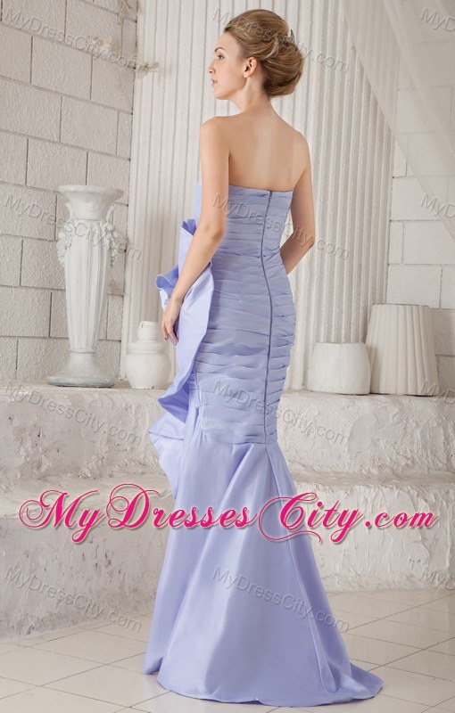 Mermaid Sweetheart Asymmetrical Ruches Slit Lilac Prom Dress