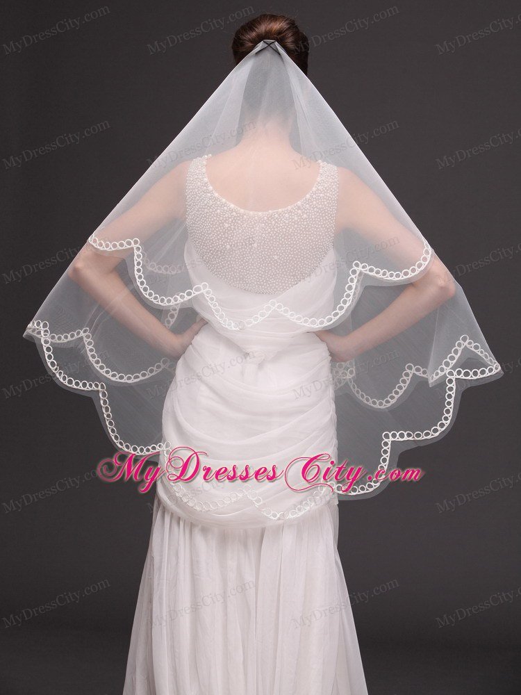 Tow-tier Tulle Wedding Veil On Sale
